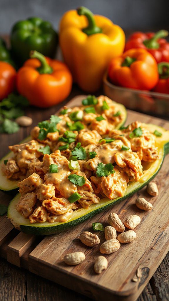 thai peanut chicken zucchini thai peanut chicken zucchini