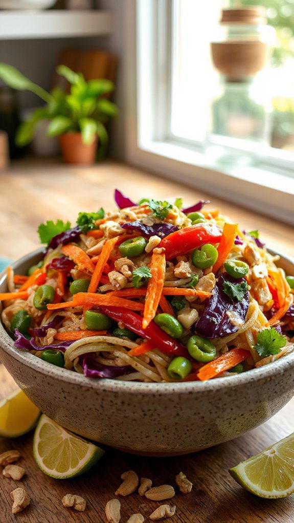 thai peanut noodle salad thai peanut noodle salad