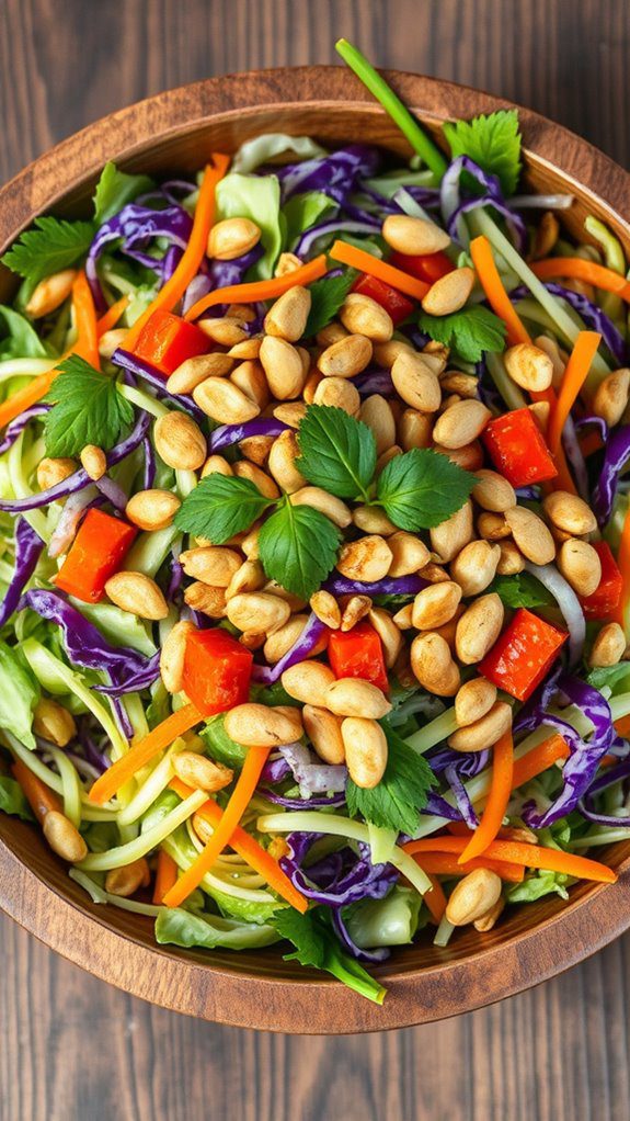 thai salad with peanut dressing thai salad with peanut dressing