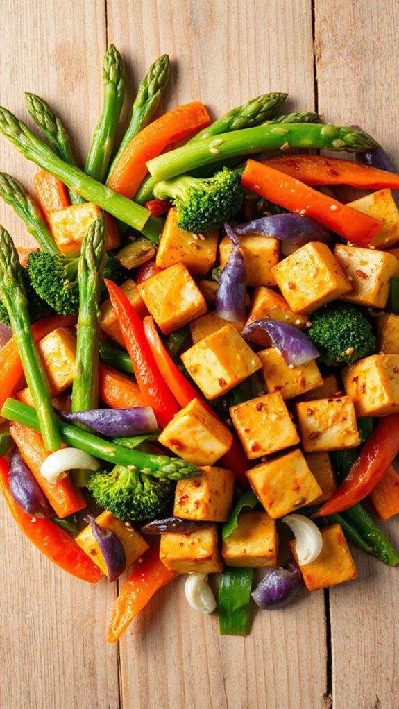 tofu and vegetable stir fry