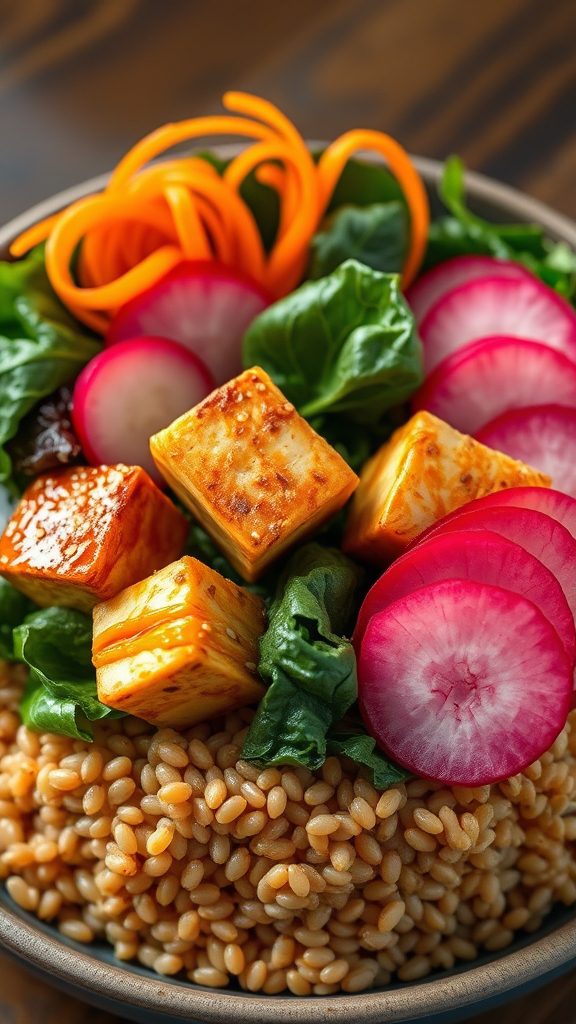 tofu bowl with miso