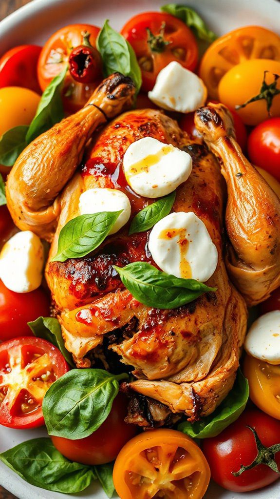 tomato basil chicken dish