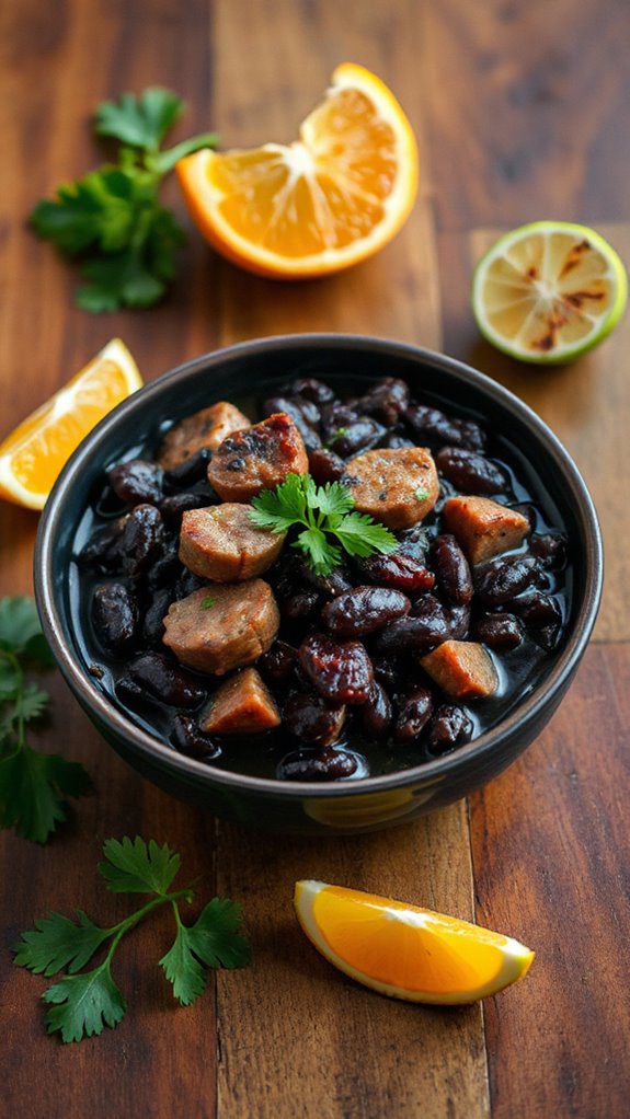 traditional brazilian black bean stew