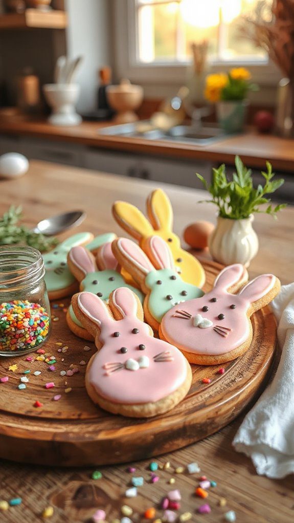 traditional bunny silhouettes design