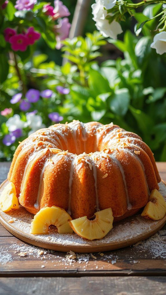 tropical coconut pineapple dessert