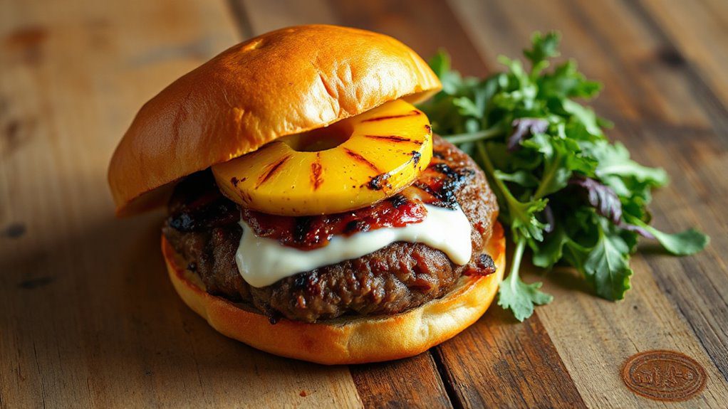 tropical flavored beef sandwich tropical flavored beef sandwich