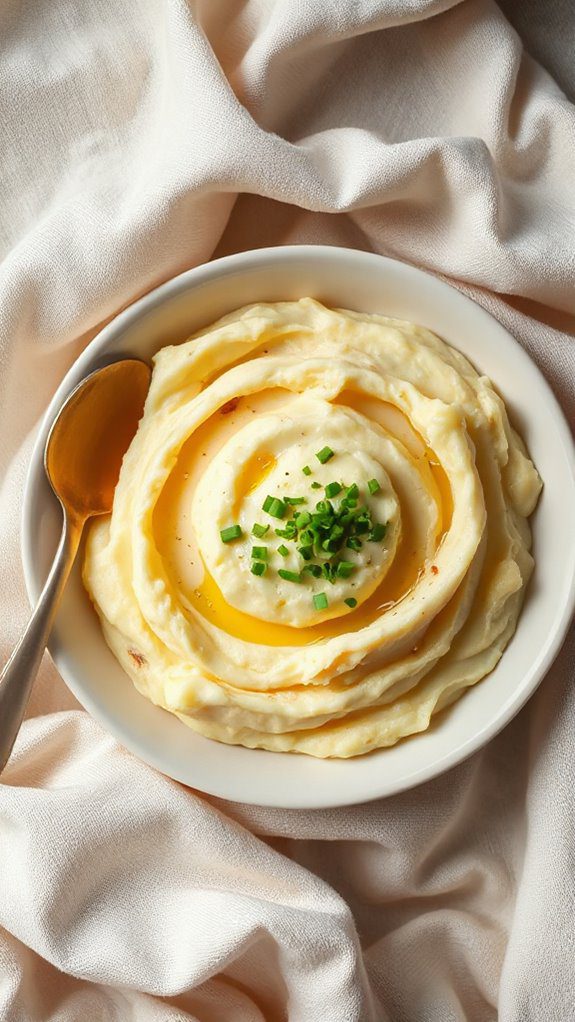 truffle infused creamy mashed potatoes