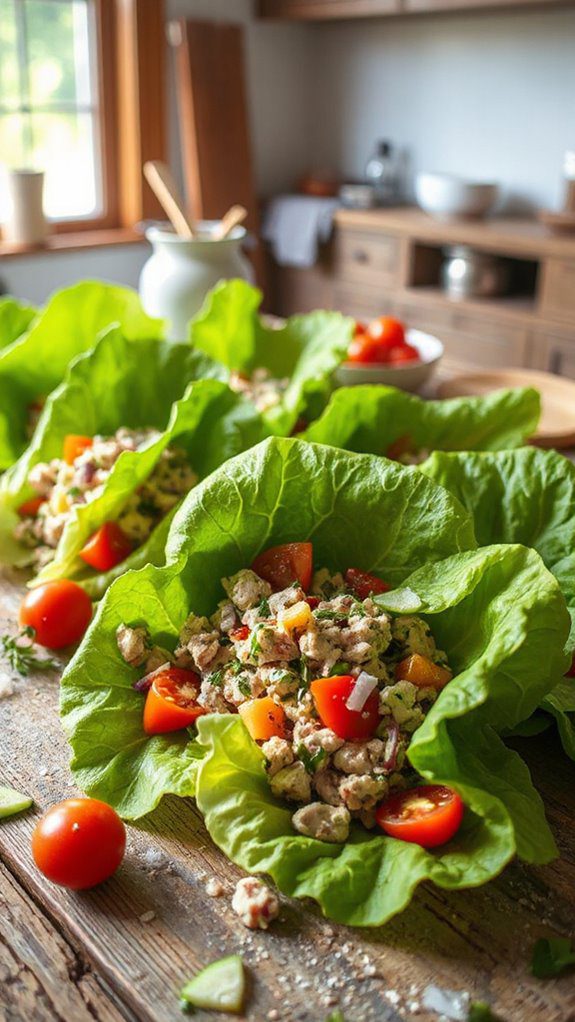 tuna salad lettuce wraps