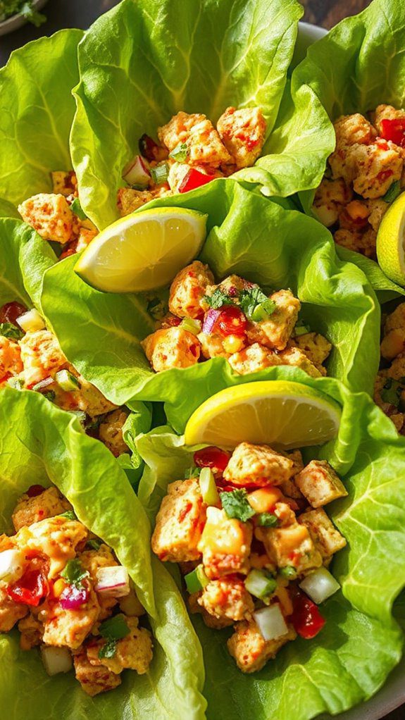 tuna salad lettuce wraps