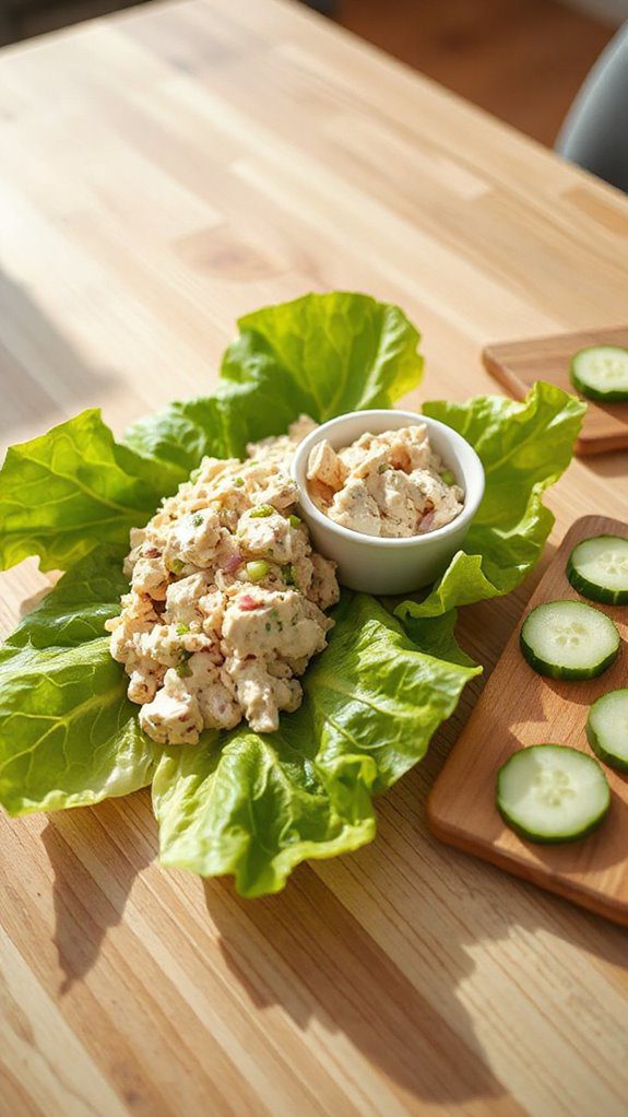 tuna salad wrapped lettuce tuna salad wrapped lettuce