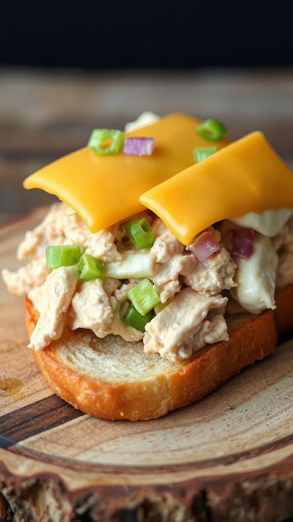 tuna sandwich on toast