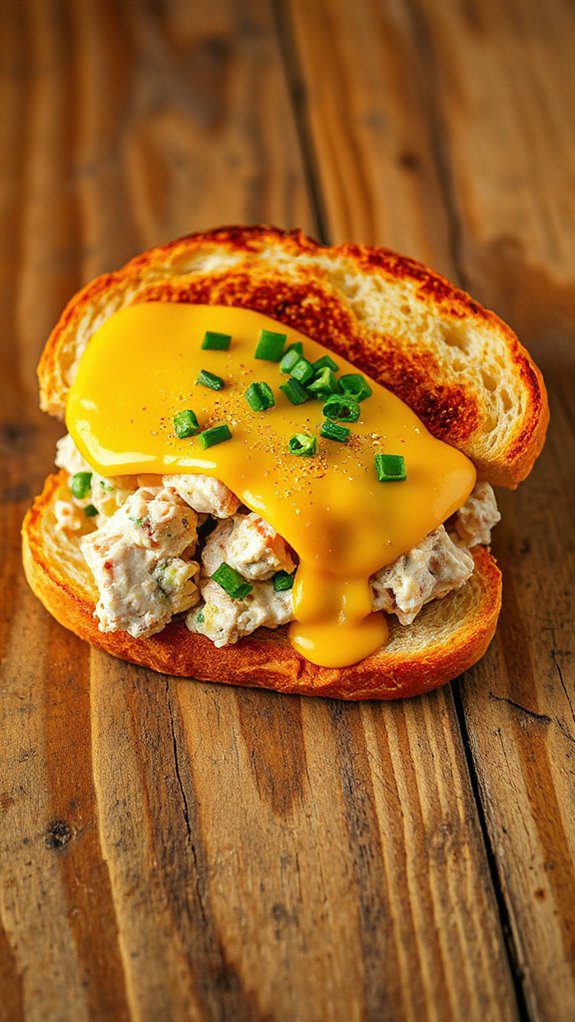 tuna sandwich on toast