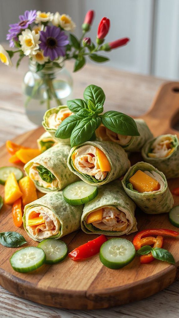 turkey and cheese wraps