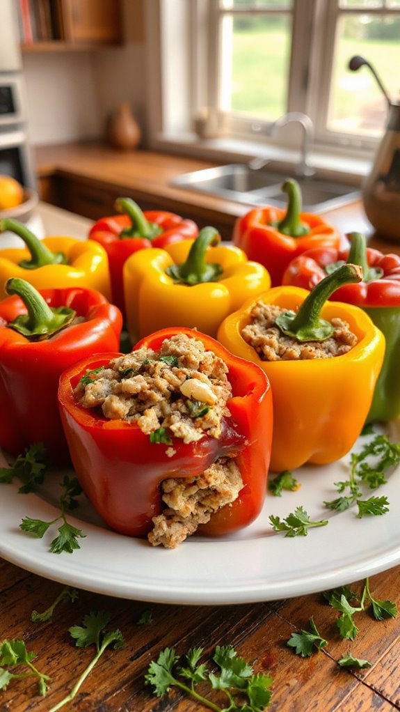 turkey stuffed bell peppers recipe