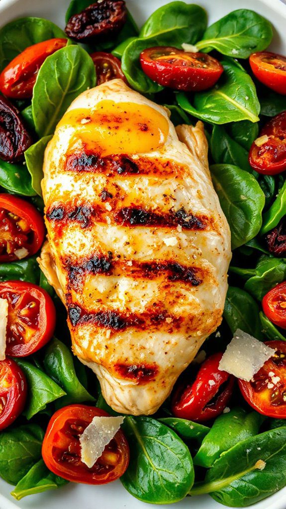 tuscan chicken with spinach