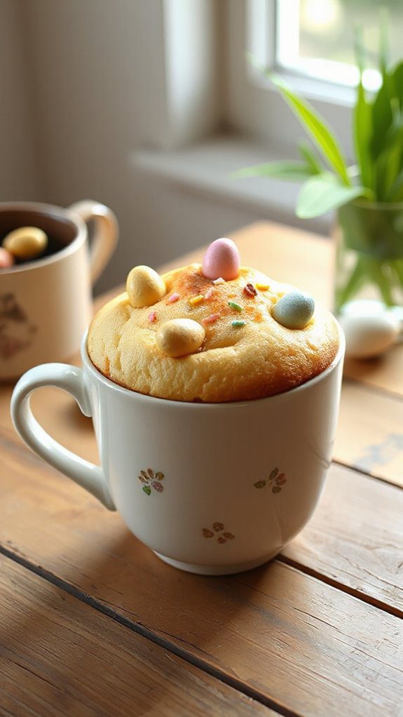 vanilla easter egg cake