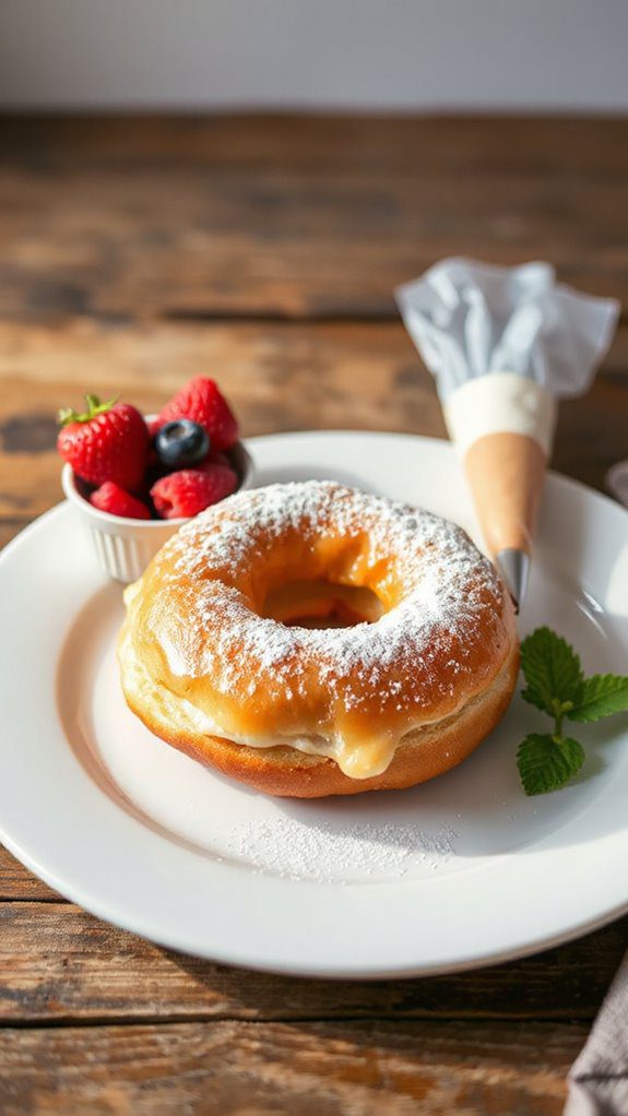 vanilla marshmallow filled pastries