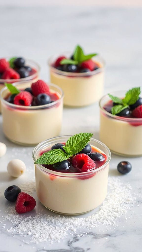 vanilla panna cotta dessert vanilla panna cotta dessert