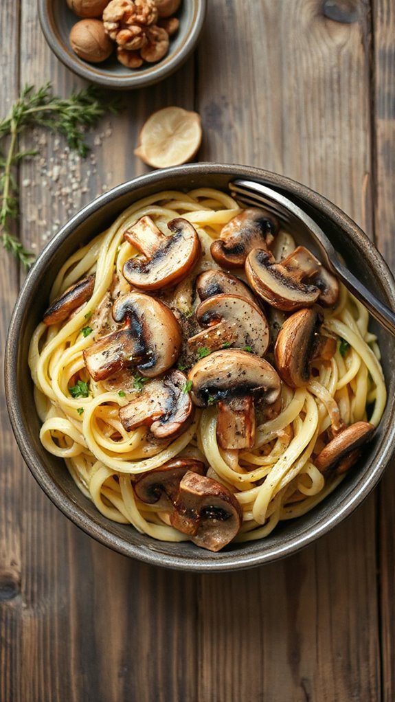 vegan creamy mushroom dish vegan creamy mushroom dish