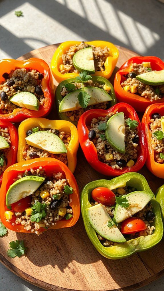 vegan filled bell peppers recipe