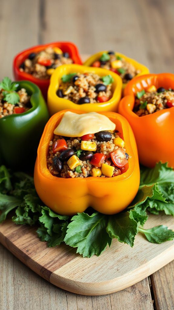 vegan filled bell peppers recipe