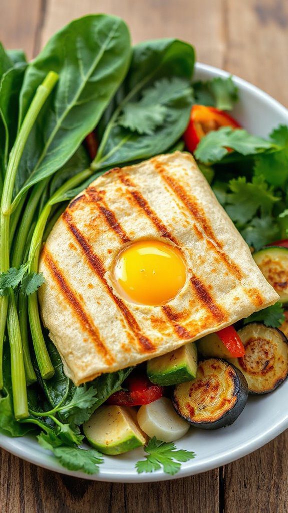 vegetable egg breakfast burrito vegetable egg breakfast burrito