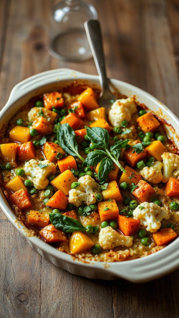 vegetable filled baked dish