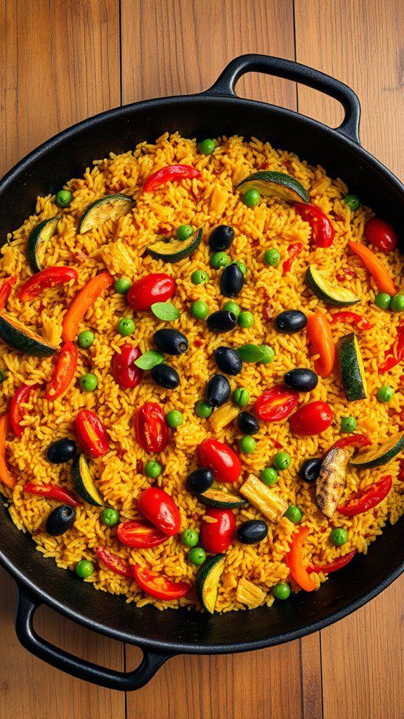 vegetable filled mediterranean dish