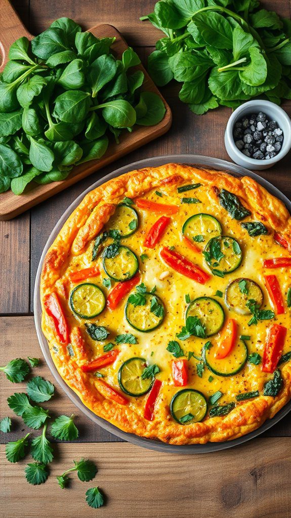 vegetable packed egg dish