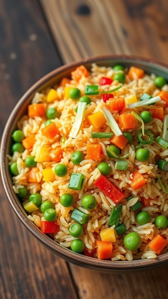vegetable packed fried rice vegetable packed fried rice