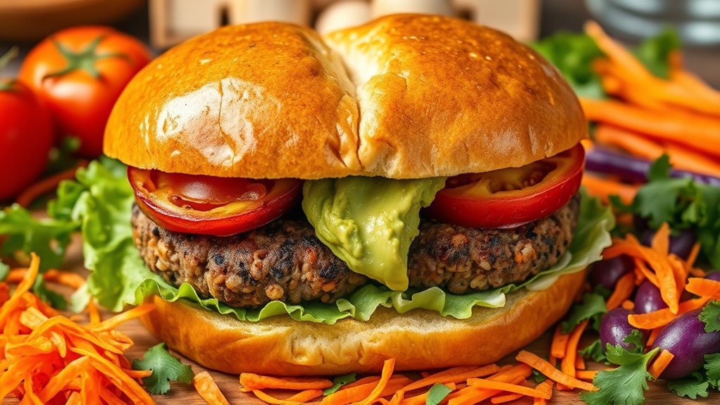 vegetarian burger recipe instructions