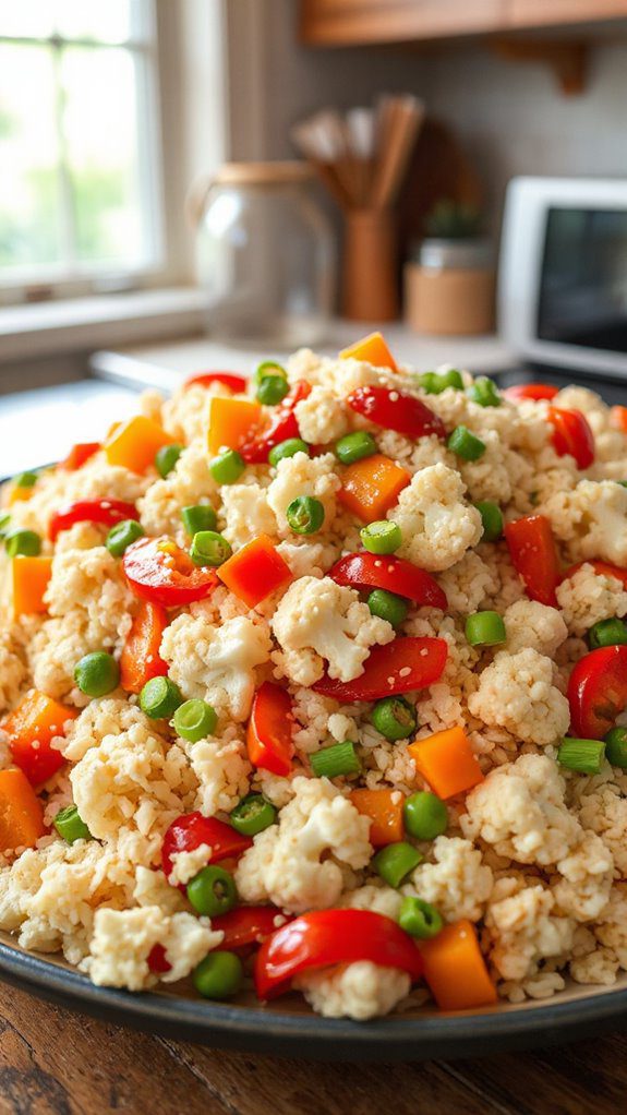 vegetarian cauliflower rice dish