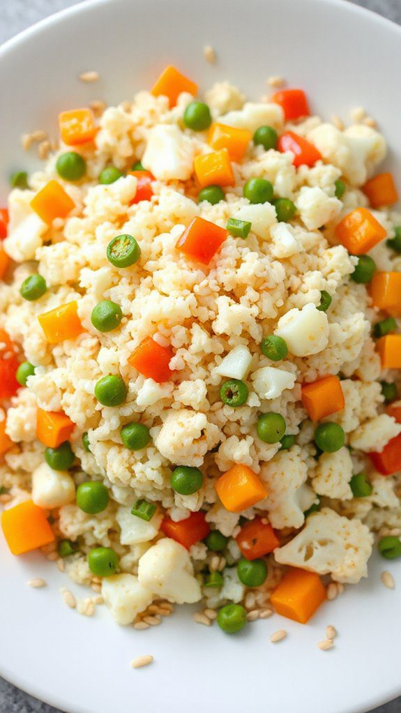 vegetarian cauliflower rice dish