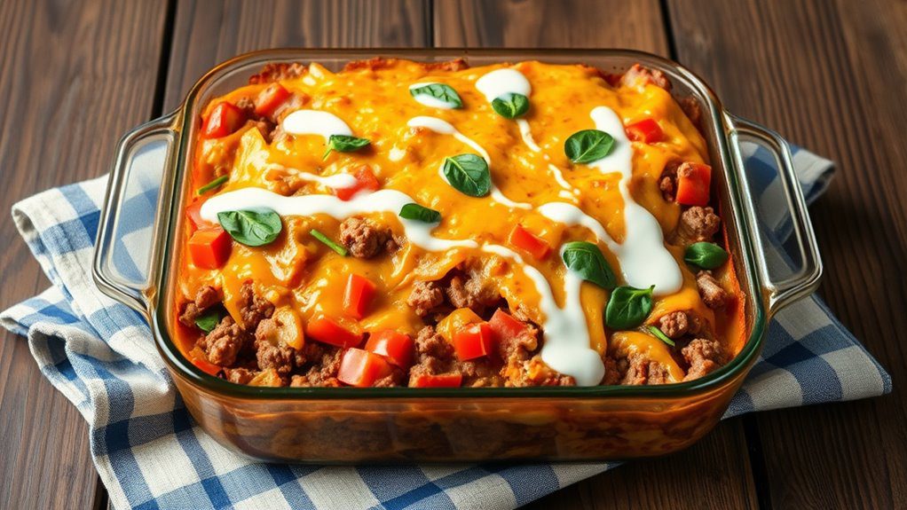 vegetarian hamburger potato casserole