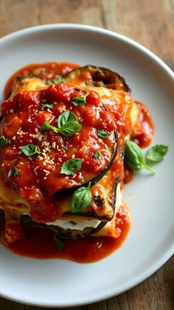 vegetarian lasagna with eggplant vegetarian lasagna with eggplant