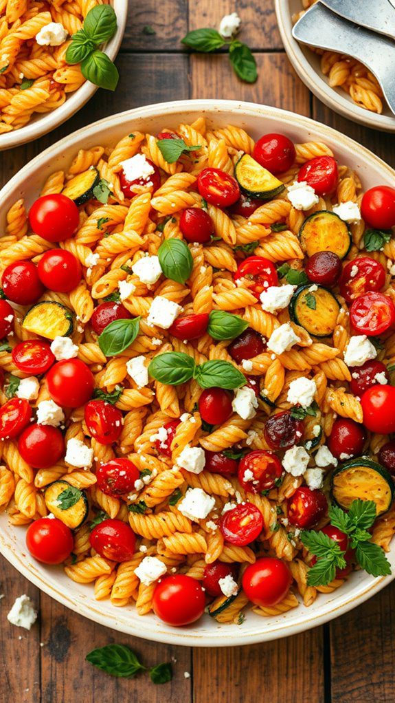 vegetarian pasta casserole dish