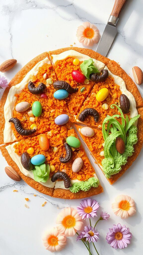 vegetarian pizza with carrots vegetarian pizza with carrots