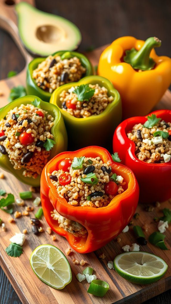 vegetarian stuffed bell peppers vegetarian stuffed bell peppers