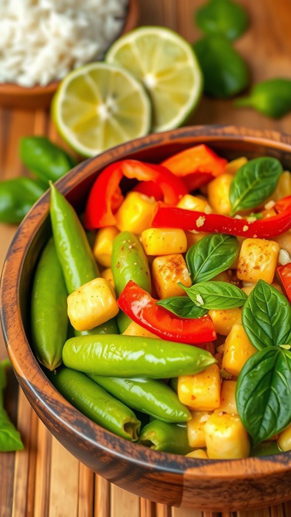 vegetarian thai green curry