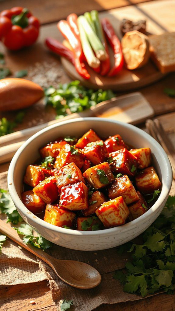 vegetarian version of mapo tofu