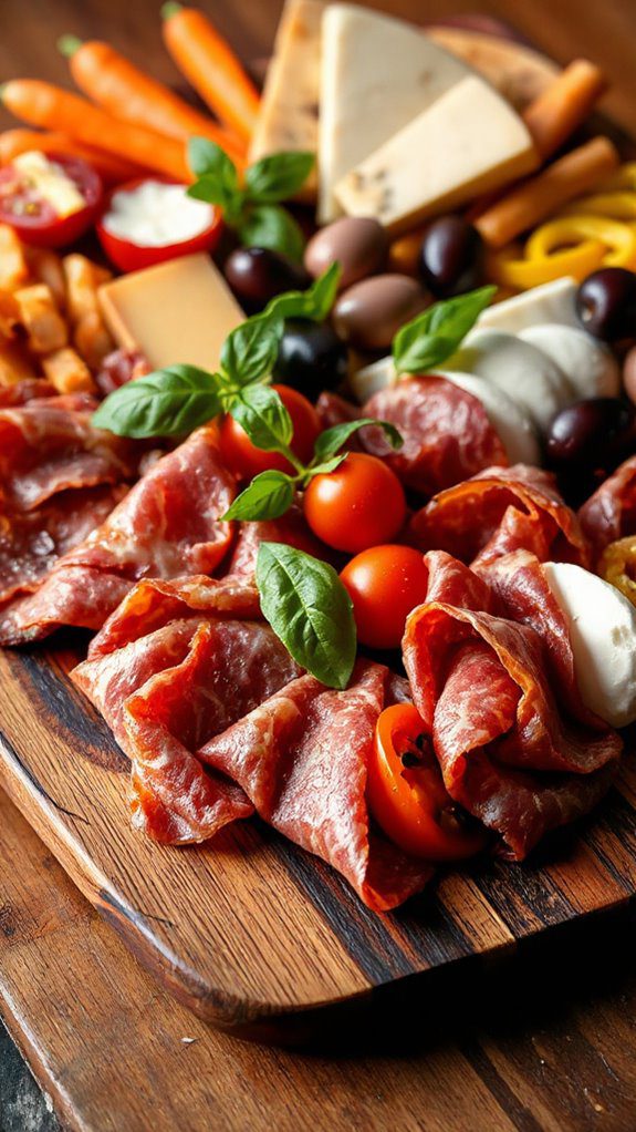 vibrant appetizer platter arrangement