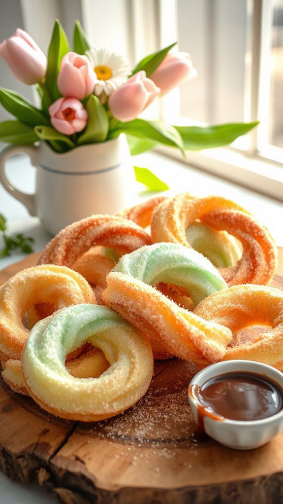 vibrant sweet pastry treats