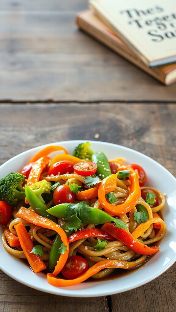 vibrant veggie noodle dish