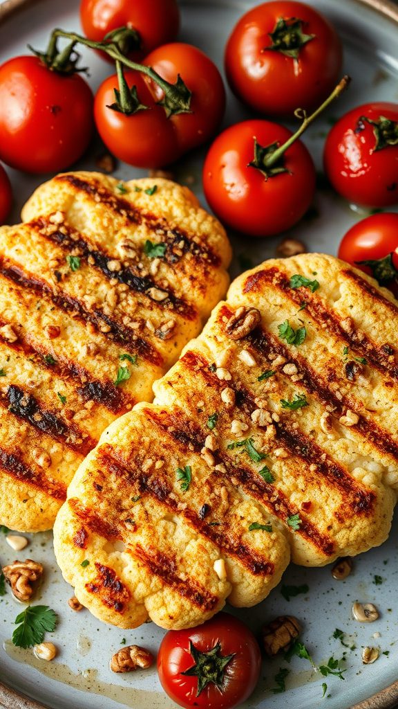 walnut crusted vegetable dish