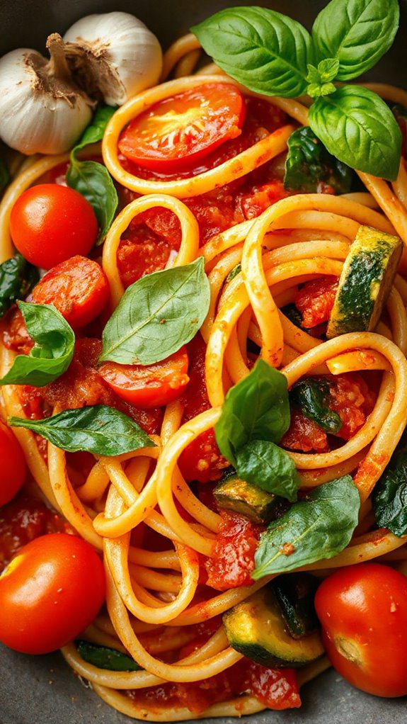 whole wheat pasta dish
