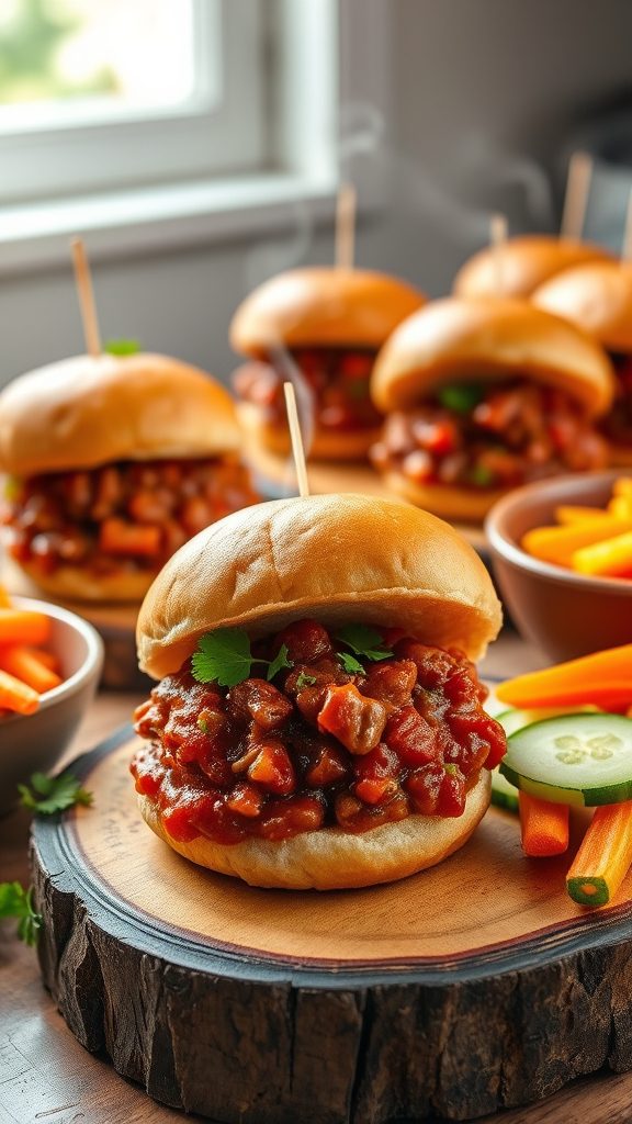whole wheat sloppy joe sliders
