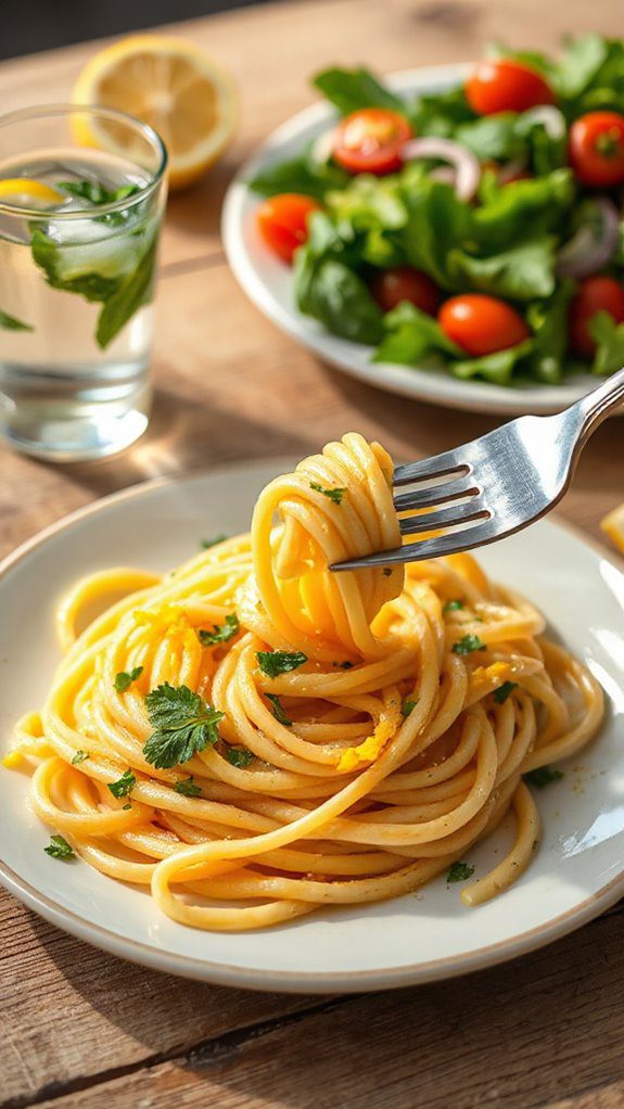 zesty lemon garlic noodles