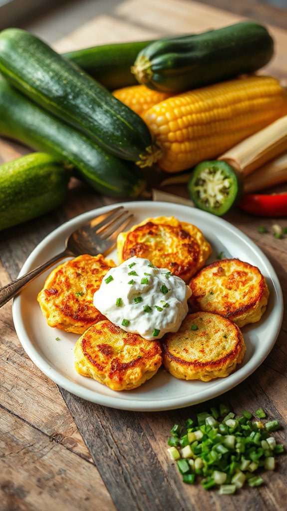 zucchini corn fritter recipe