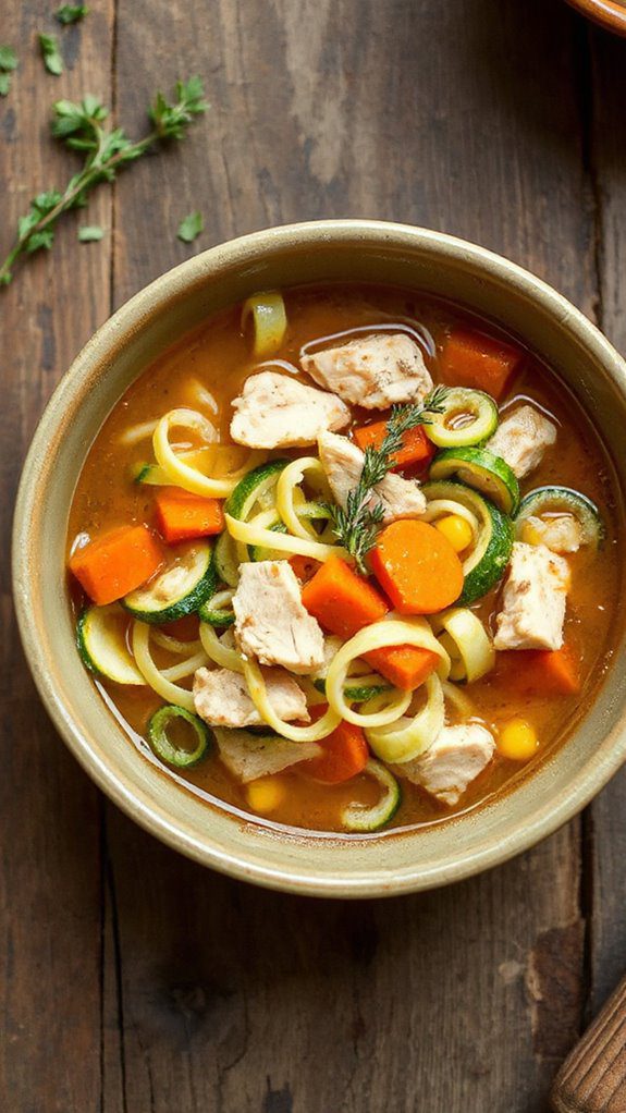 zucchini noodle chicken soup zucchini noodle chicken soup