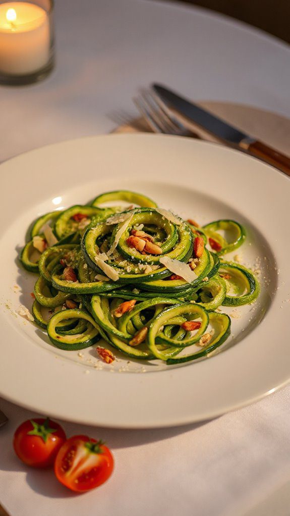 zucchini noodles with avocado zucchini noodles with avocado